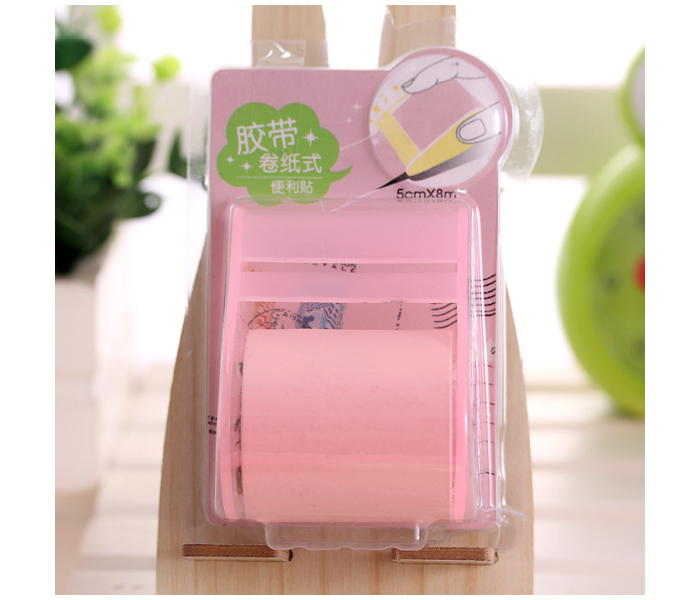 Role Tape Style Portable Sticky Notes - Pink - Zoom Image 1