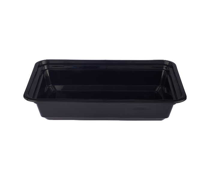 Hotpack HSMBBRE16 Set of 5 Pieces 16 Oz Black Base Rectangular Container With Lids - Zoom Image 5