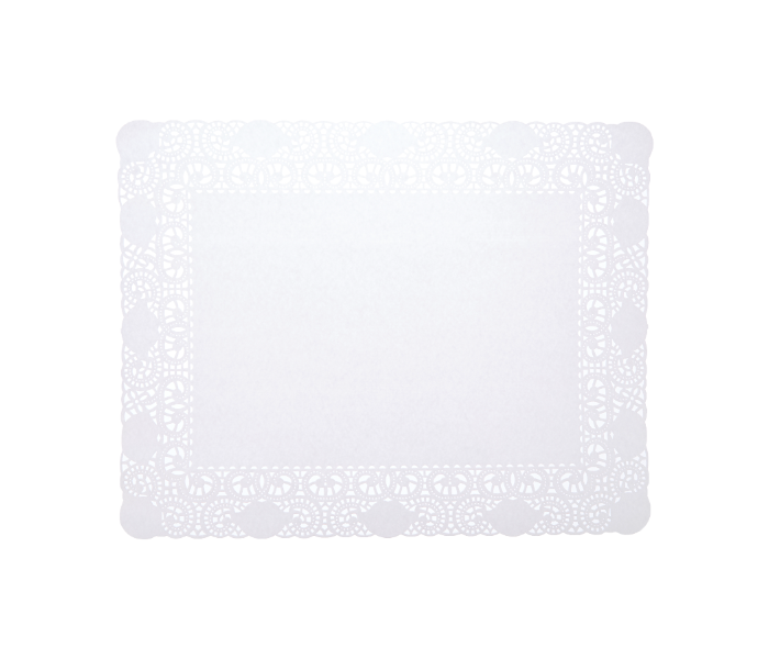 Hotpack RD1418 Set of 250 Pieces 14 Inch x 18inch Rectangle Lace Paper Doilies - White - Zoom Image 2