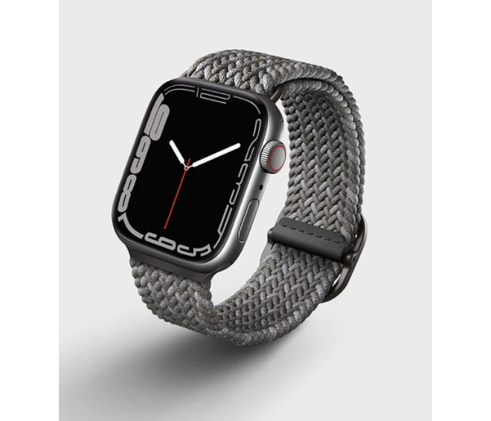 Uniq Aspen 45 44 42mm Designer Edition Braided Apple Watch Strap - Pebble Grey - Zoom Image