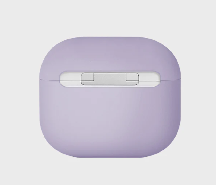 Uniq Lino Hybrid Liquid Silicon Airpods 3RD Gen Case - Lavender - Zoom Image 2