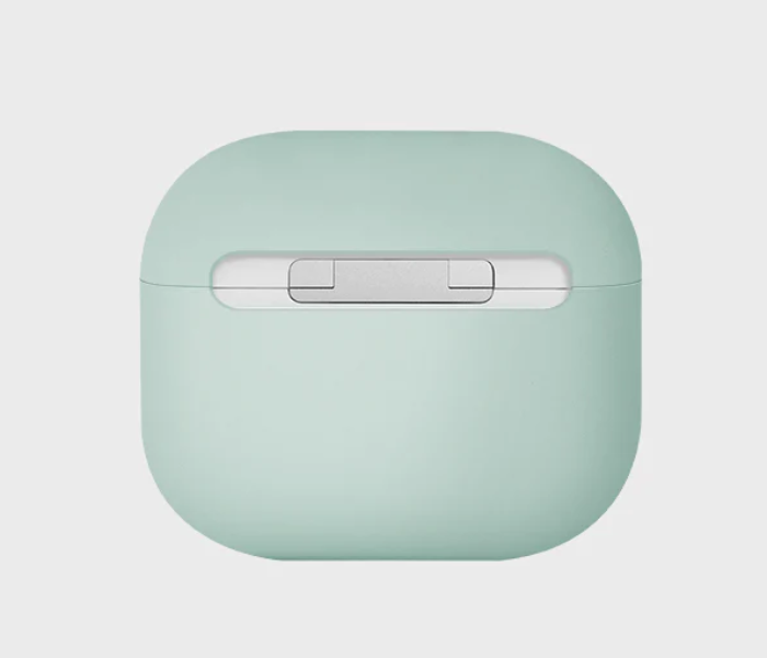 Uniq Lino Hybrid Liquid Silicon Airpods 3RD Gen Case - Mint Green - Zoom Image 2