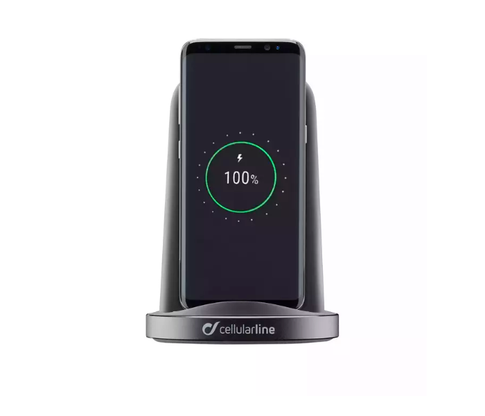 Cellularline WIRELESTAND10WTYCK Wireless Adaptive Charger Stand - Black - Zoom Image 4