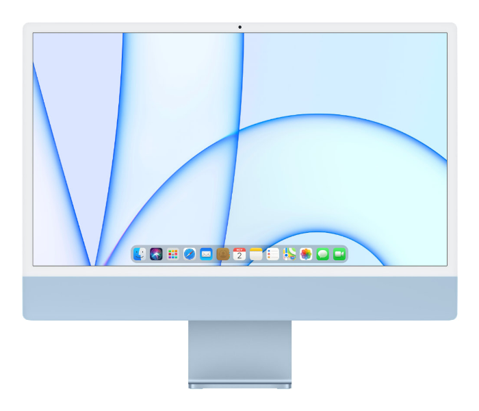 Apple iMac MJVN3 24 inch AIO 2021 Apple M1 8CPU Chip 16GB RAM 1TB macOS - Blue - Zoom Image 2