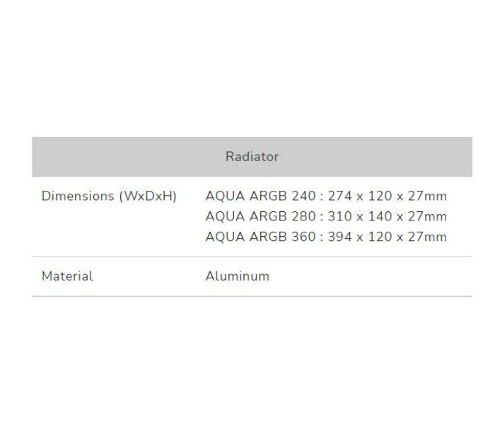 Cougar CG-CL-AQUA280-ARGB AQUA 280 ARGB AIO COOLER Solution For Gamers Who Requires Powerful CPU Cooling Performance With Outstanding ARGB Visuals - Zoom Image 9