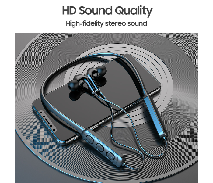 Trands BT973 Bluetooth 5.0 Neckband Headphones Enhanced Sound Transmission, Faster Pairing, More Stable Wireless Connection And Wider Compatibility With All Bluetooth Enabled Devices Neckband Wireless - Zoom Image 2