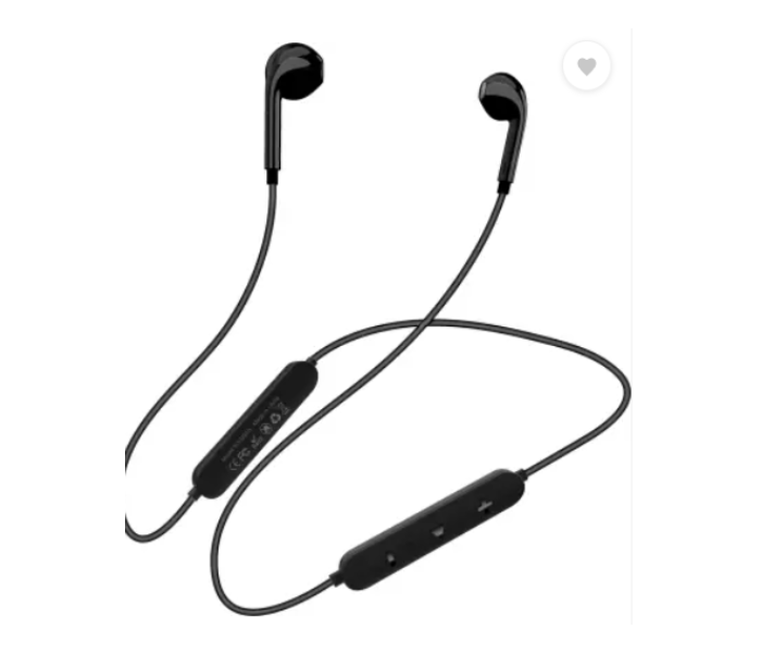 Wireless Bluetooth Neck Band Stereo Headset - Black - Zoom Image 2