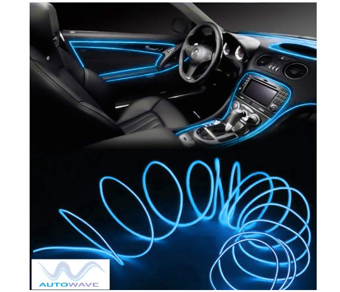 2 Meter New Spider Neon Ambient Car Cold Light Line - Blue - Zoom Image 2