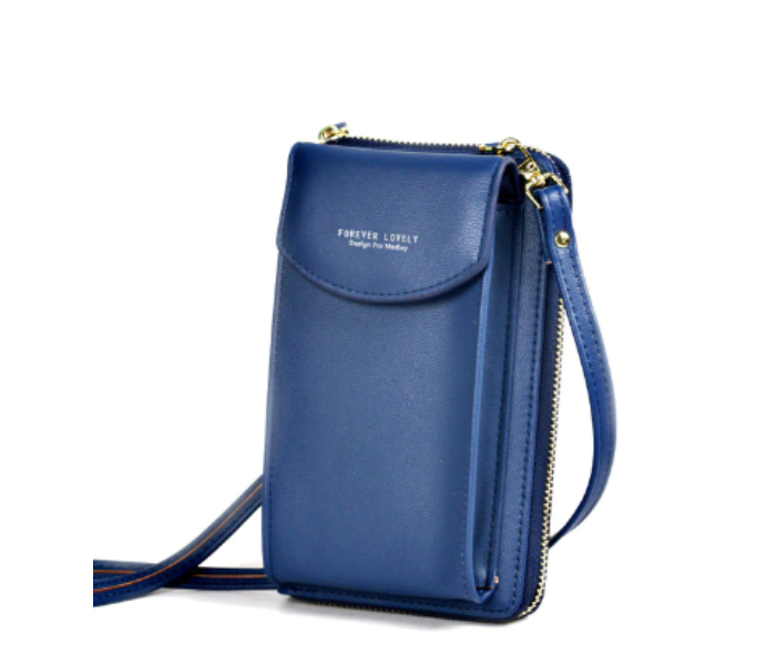 Forever Young 2 Pocket Messenger Bag for Women - Dark Blue - Zoom Image