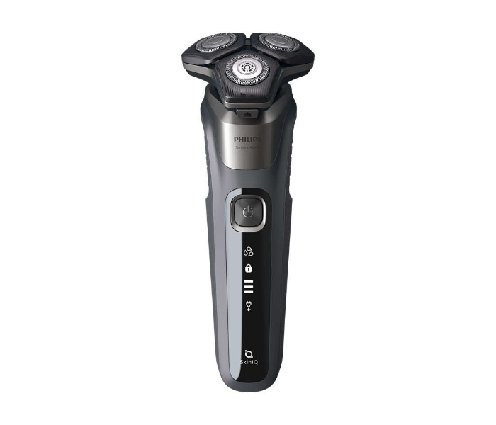 Philips S5587-70 Series 5000 Powerful Shave Gentle On Skin Steel Precision Blades 360-d Flexing Heads Integrated Pop-up Trimmer Wet And Dry Electric Shaver - Carbon Grey - Zoom Image 2