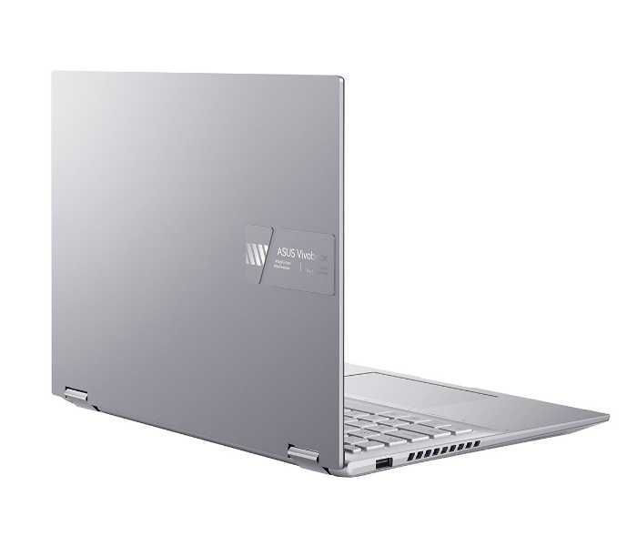 Asus Vivobook S 14 Flip TN3402QA-LZ074W Productivity Laptop 14inch WUXGA  AMD Ryzen 5 8GB RAM 512GB M.2 NVMe™ PCIe® 3.0 SSD WINDOWS 11 HOME English-Arabic Keyboard - Cool Silver  - Zoom Image 7