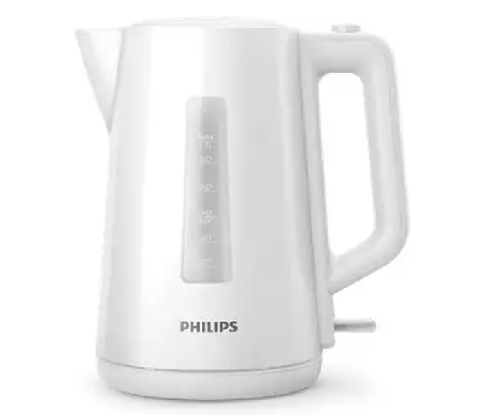 Philips HD9318-01 Series 3000 1.7 Litre Capacity Light Indicator Spring Lid Plastic Kettle -White - Zoom Image 1