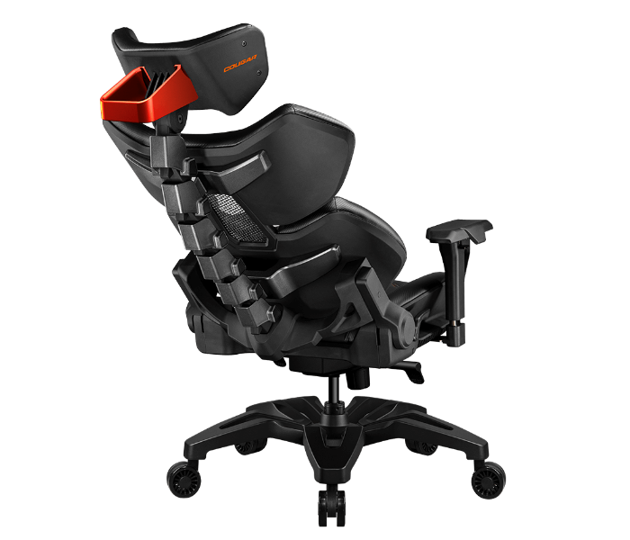 Cougar CG-CHAIR-TERMINATOR-BLK Gaming Chair Fully Customizable And Adjustable Design Premium Hyper-dura Leatherette12 Times More Resistant To Wear And Tear Gaming Chair - Black - Zoom Image 5