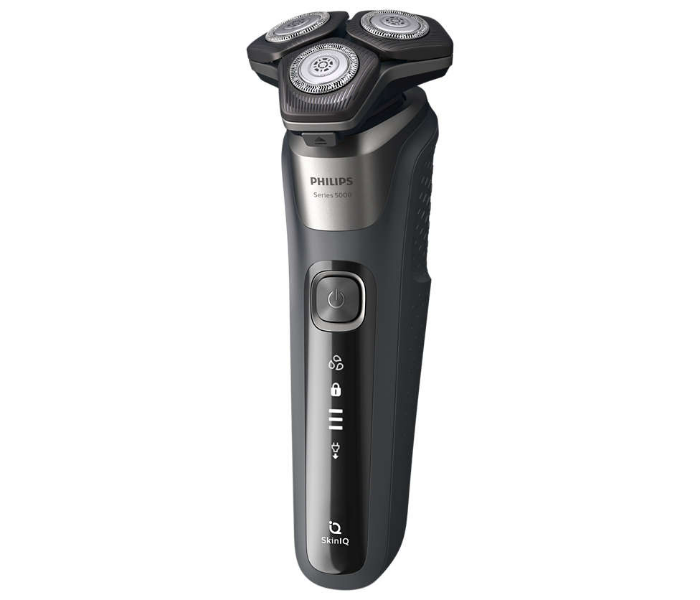 Philips S5587-70 Series 5000 Powerful Shave Gentle On Skin Steel Precision Blades 360-d Flexing Heads Integrated Pop-up Trimmer Wet And Dry Electric Shaver - Carbon Grey - Zoom Image 3