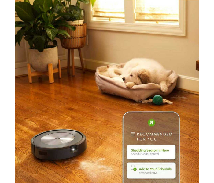 iRobot Roomba J7 Wi-Fi Connected Robot Vacuum Avoids obstacles like pet waste and cords Smart Mapping Works with Alexa Ideal for Pet Hair Carpets Hard Floors Vacuum Cleaner - Black - Zoom Image 6