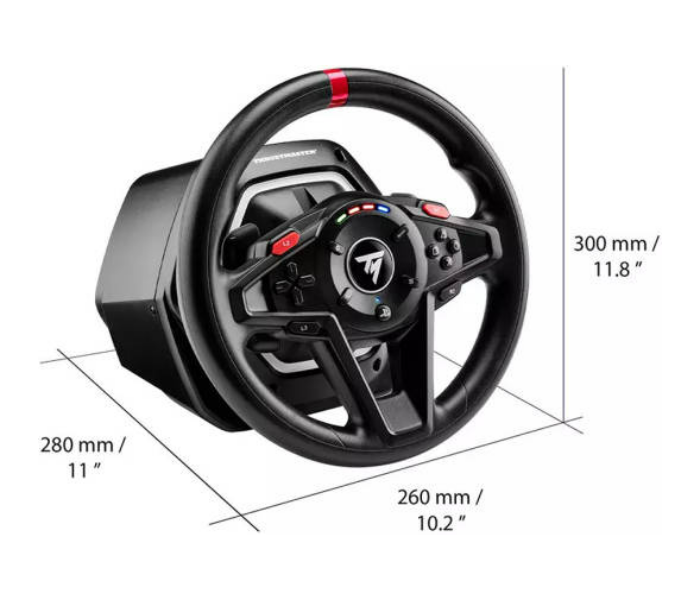 Thrustmaster T-128X Racing Wheels, Immersive Force Feedback, Angle of Rotation Up to 900 Degree, Engine Speed LED, Magnetic Paddle Shifters, Easy Handbrake Access, For Xbox, TM-WHL-T128-XB  - Black - Zoom Image 4