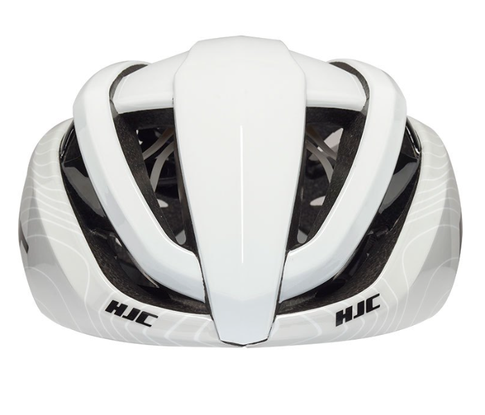 KBY HJC Ibex 2.0 59-62cm Medium To Large Aerodynamic Design with Internal Reinforcement Structure Cycling Helmet - Silver And White - Zoom Image 1