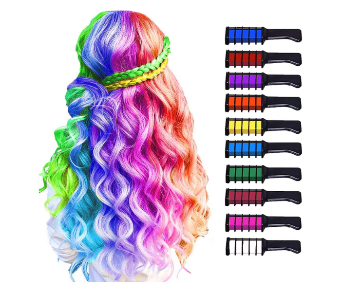 Generic 10 Color Hair Chalk for Girls Kids Birthday Gift-B - Zoom Image 1