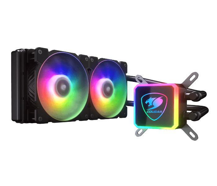 Cougar CG-CL-AQUA280-ARGB AQUA 280 ARGB AIO COOLER Solution For Gamers Who Requires Powerful CPU Cooling Performance With Outstanding ARGB Visuals - Zoom Image 1