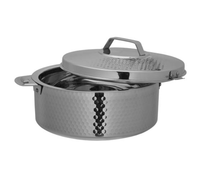 Royalford RF10539 Reeva Hammered Double Wall Stainless Steel Hot Pot - Zoom Image 1