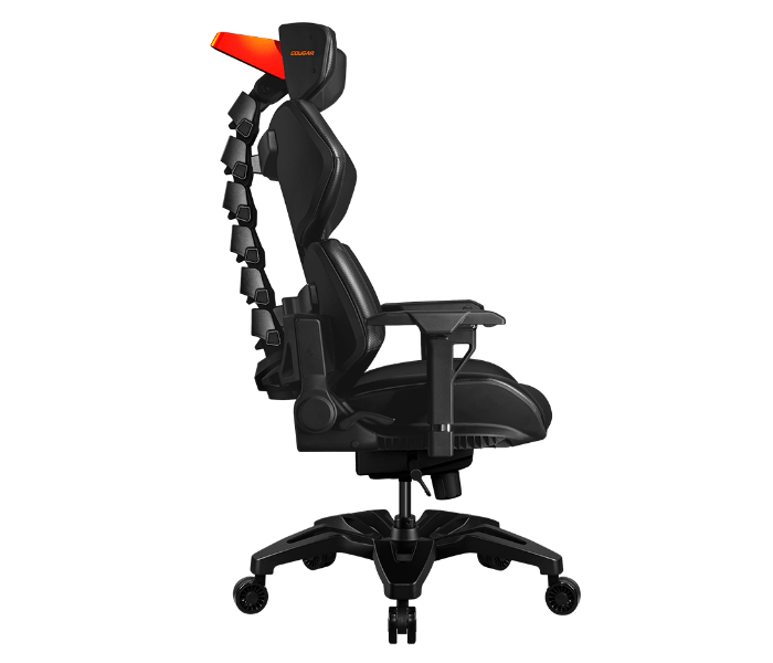 Cougar CG-CHAIR-TERMINATOR-BLK Gaming Chair Fully Customizable And Adjustable Design Premium Hyper-dura Leatherette12 Times More Resistant To Wear And Tear Gaming Chair - Black - Zoom Image 2