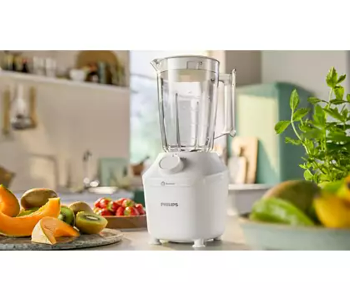 Philips HR2041 -10 3000 Series 1Litre Effective Capacity 450W Speed Setting and Pulse Plastic Jar ProBlend System Blender - White - Zoom Image 4