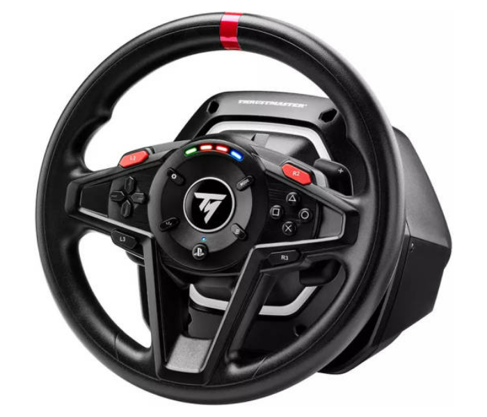 Thrustmaster T-128X Racing Wheels, Immersive Force Feedback, Angle of Rotation Up to 900 Degree, Engine Speed LED, Magnetic Paddle Shifters, Easy Handbrake Access, For Xbox, TM-WHL-T128-XB  - Black - Zoom Image 1