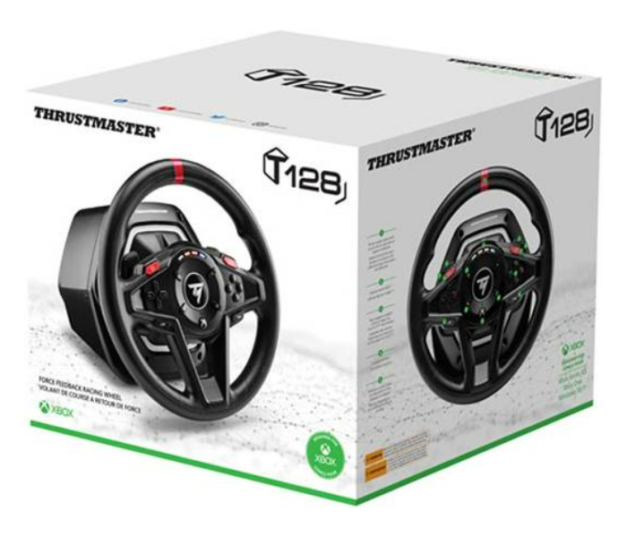 Thrustmaster T-128X Racing Wheels, Immersive Force Feedback, Angle of Rotation Up to 900 Degree, Engine Speed LED, Magnetic Paddle Shifters, Easy Handbrake Access, For Xbox, TM-WHL-T128-XB  - Black - Zoom Image 2