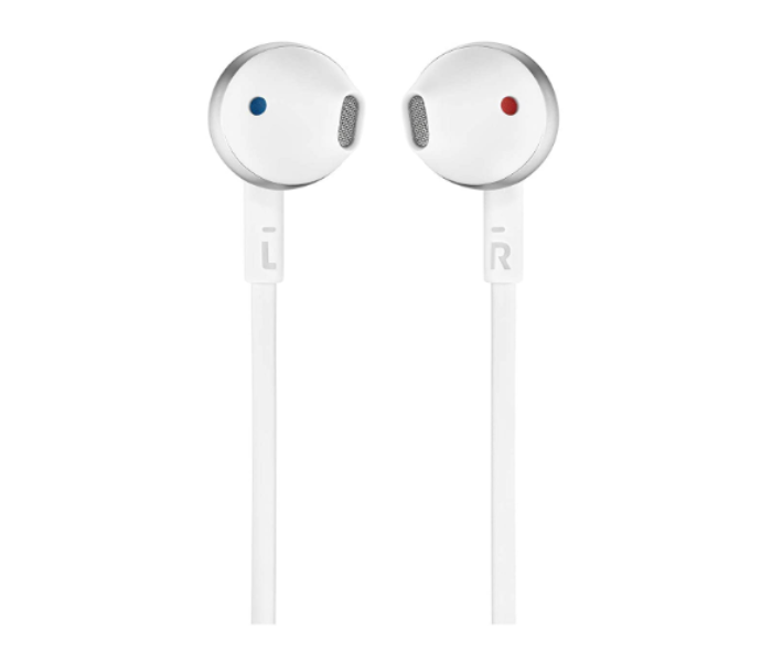 JBL T205 Headphones with Microphone - White - Zoom Image 3