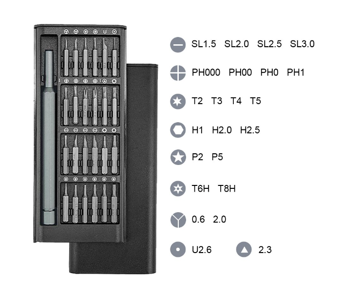 2 Set Galaxy Ocean 24 In 1 S2 Bits Repair Tool Kit for Smartphone iPhone Laptop Camera Precision Screwdriver Set - Zoom Image 1