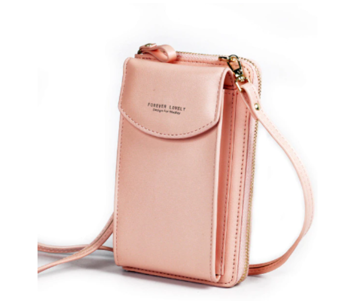 Forever Young 2 Pocket Messenger Bag for Women - Pink - Zoom Image