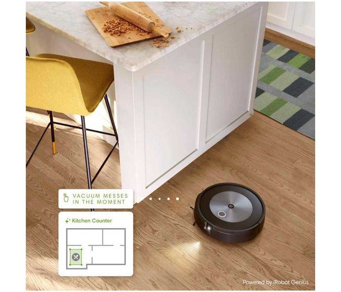 iRobot Roomba J7 Wi-Fi Connected Robot Vacuum Avoids obstacles like pet waste and cords Smart Mapping Works with Alexa Ideal for Pet Hair Carpets Hard Floors Vacuum Cleaner - Black - Zoom Image 3