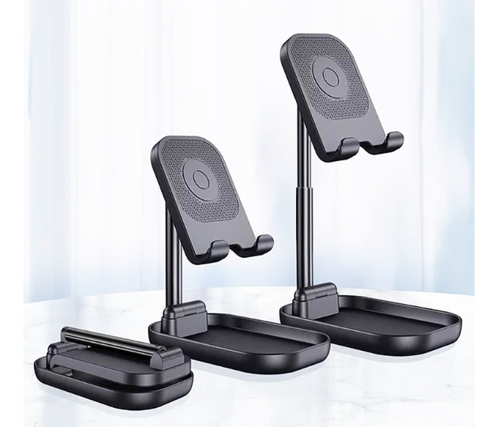 Wiwu ZM100B Adjustable Desktop Stand For Phone And Tablet - Black - Zoom Image 4