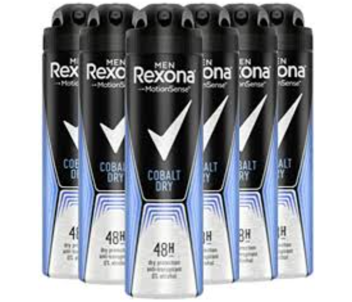 Rexona Pack of 6 Cobalt Dry 200ml Deodorant Spray for Men - Zoom Image