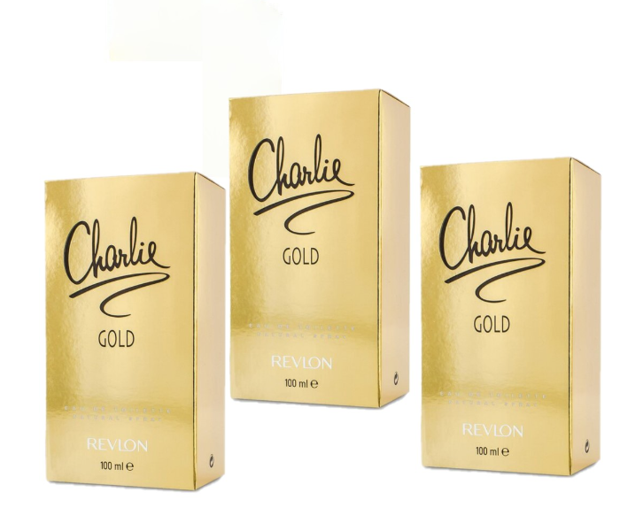 Revlon Charlie Gold Pack of 3 Eau De Toilette 100ml - Zoom Image