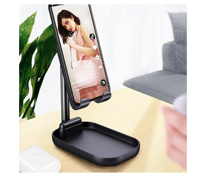 Wiwu ZM100B Adjustable Desktop Stand For Phone And Tablet - Black - Zoom Image 6