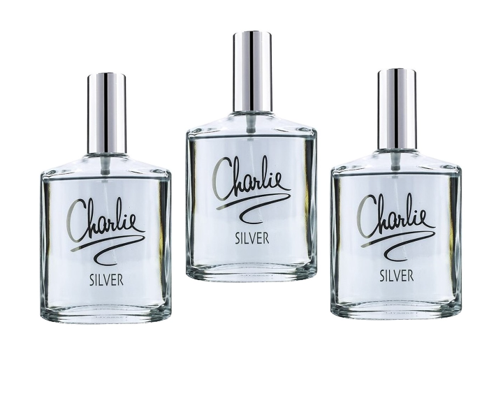 Revlon Charlie Silver Pack of 3 Eau Deu Toilette 100ml - Zoom Image