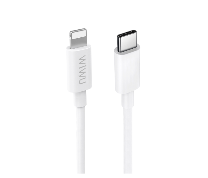 Wiwu G901.2MW USB-C 20W To Lightning Cabled 2.4A 1.2M - White - Zoom Image