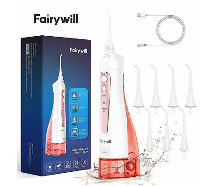 Fairywill FW5020E-P IPX7 3-Personalised Mode Water Flosser  Oral Irrigator - Pink - Zoom Image 1