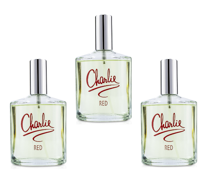 Revlon Charlie Red Pack of 3 Eau Deu Toilette 100ml - Zoom Image