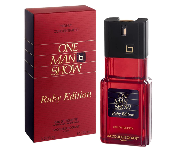 One Man Show 100ml Ruby Edition Eau De Toilette for Men by Jacques Bogart - Zoom Image