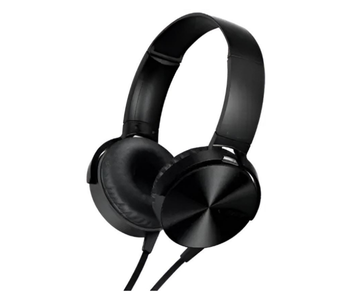 Extra Bass 450AP Wired Stereo Headset - Black - Zoom Image 3