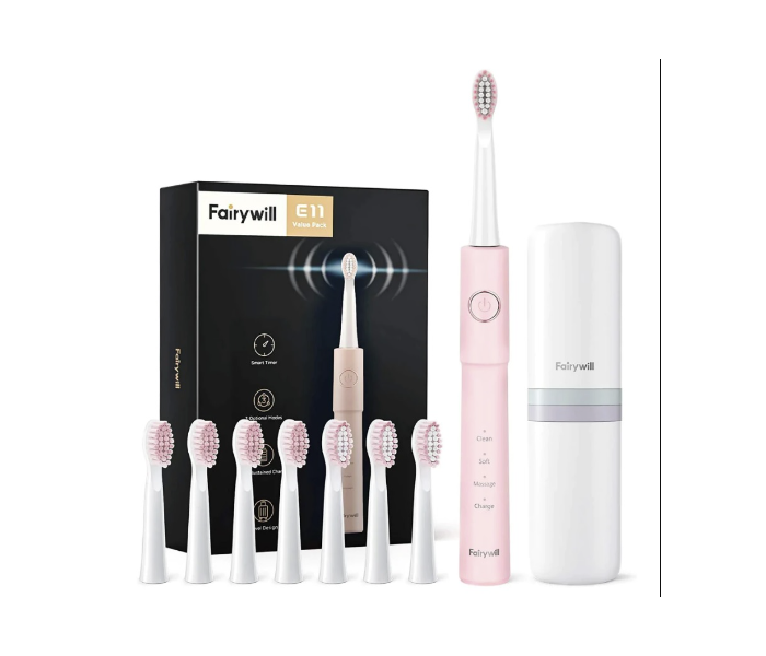 Fairywill FWE11-P  Electric Toothbrush -Pink - Zoom Image 1