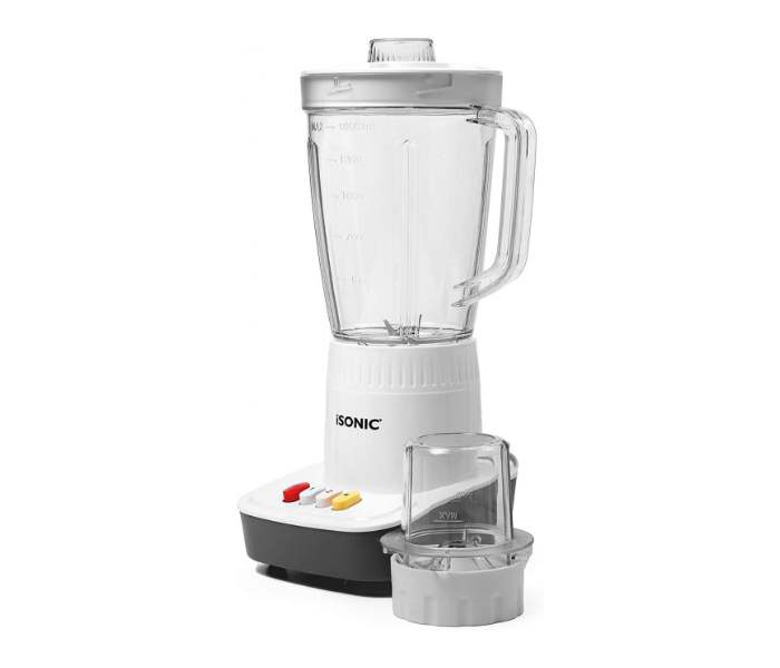 iSonic IB 709 300 Watts 2-in-1 Blender - White - Zoom Image 1