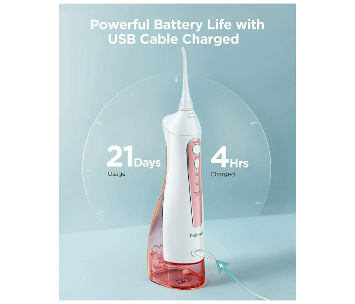 Fairywill FW5020E-P IPX7 3-Personalised Mode Water Flosser  Oral Irrigator - Pink - Zoom Image 9