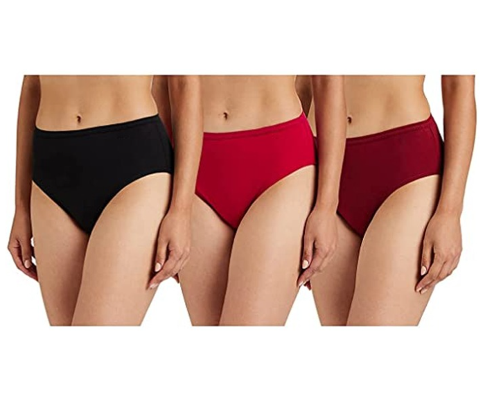 Pack of 3 Ideal Women's Comfy Cotton Stretchable Soft Line Panty - 90cm - Zoom Image 1