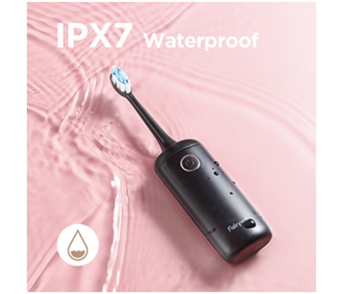 Fairywell FWT9IPX7 Waterproof Portable Slim Electric Toothbrush -Black - Zoom Image 4