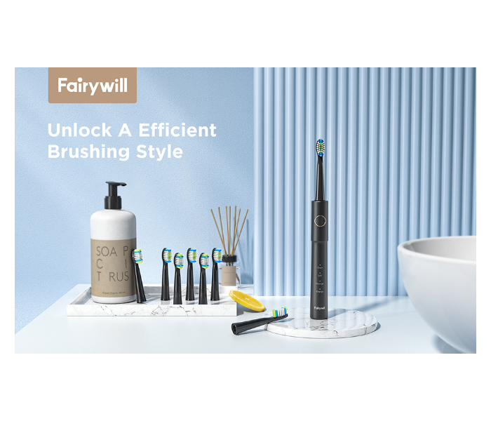 Fairywill FWE11-B Electric Toothbrush - Black - Zoom Image 5