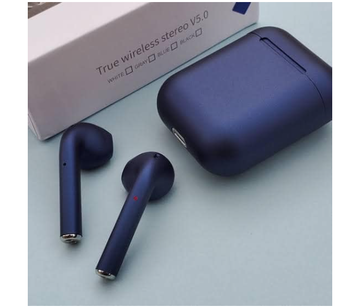 inPods 12 Twin Bluetooth Headset - Blue - Zoom Image 1