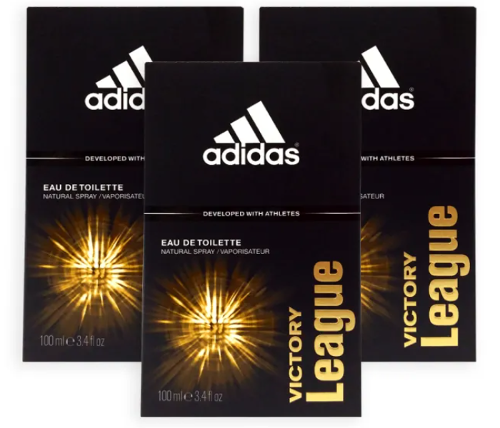 Adidas 100ml Victory League Eau De Toilette Spray for Men - Pack of 3 - Zoom Image